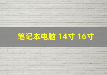 笔记本电脑 14寸 16寸